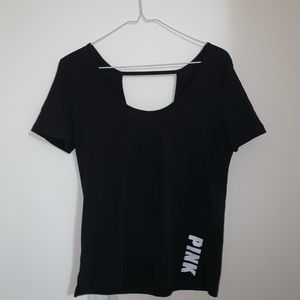 VS Pink backless tee